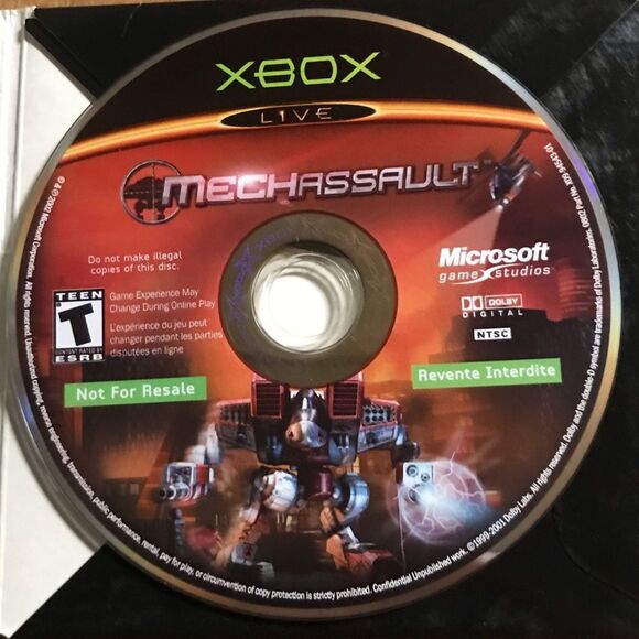 Microsoft Game Studios Xbox Mechassault Video Game Rated T - Picture 3 of 4